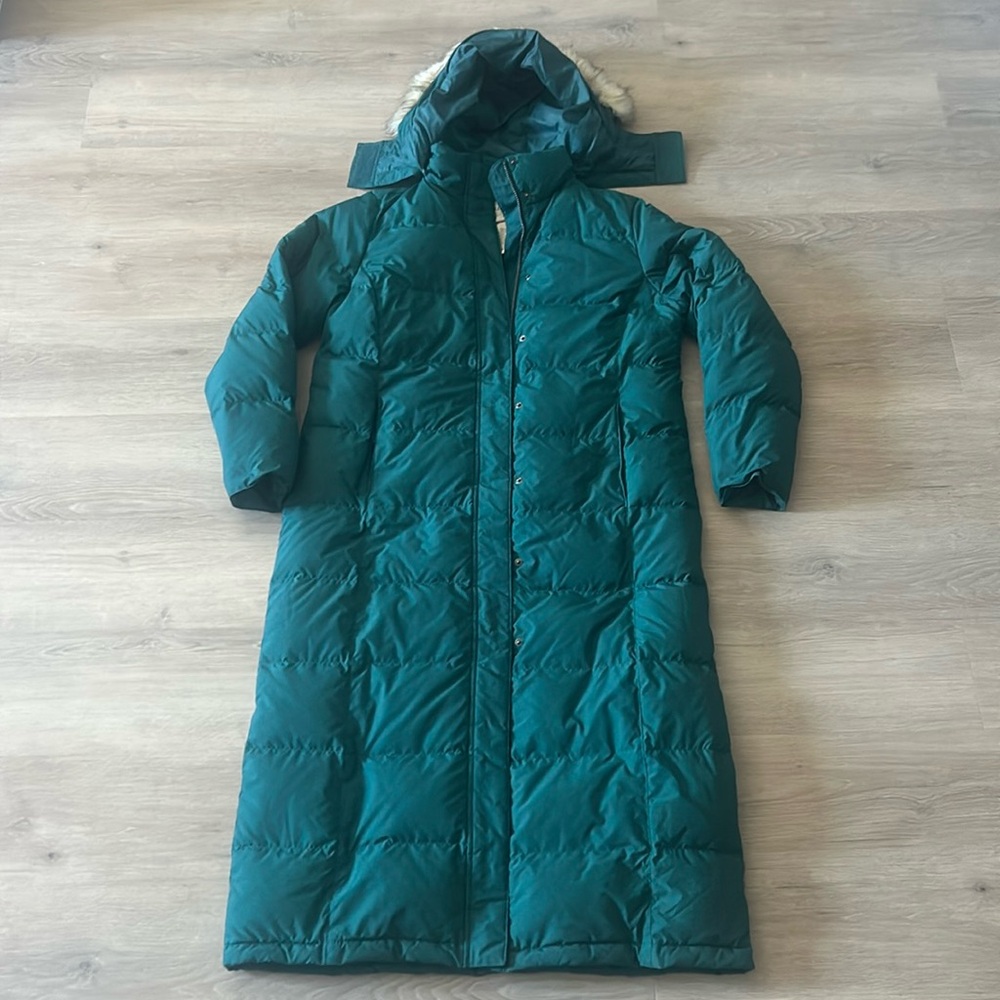 L.L. Bean Teal Puffer Coat